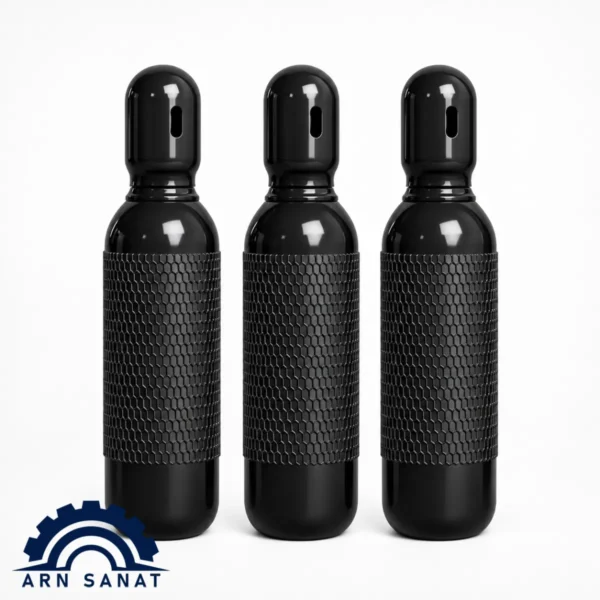 کپسول اکسیژن 5 لیتری مشکی
